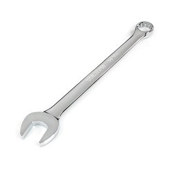 TEKTON® WCB23040 Combination Wrench, Measurement System: SAE, 1-9/16 in Wrench Opening, 12 Points, 15 deg Offset, 21.7 in Overall Length, Steel, Chrome, No Tether Ready
